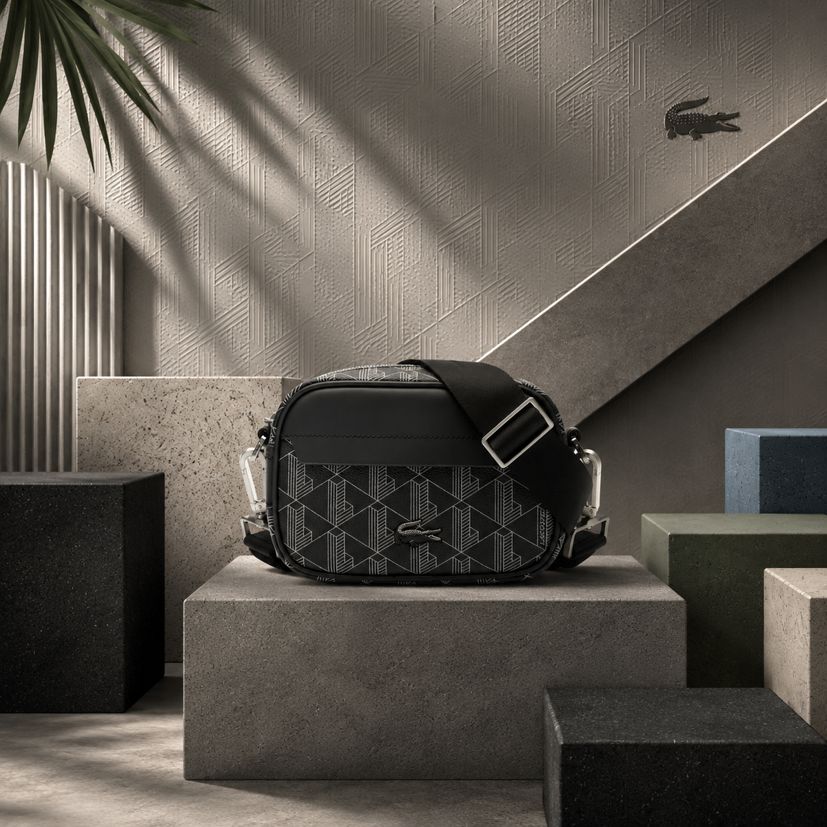 Sacoche Lacoste Homme The Blend Noir – Sac Bandoulière Premium