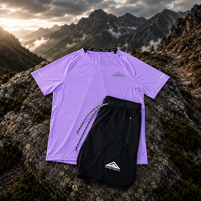 Ensemble running Nike Trail homme Rose Dri-FIT – trail outdoor léger