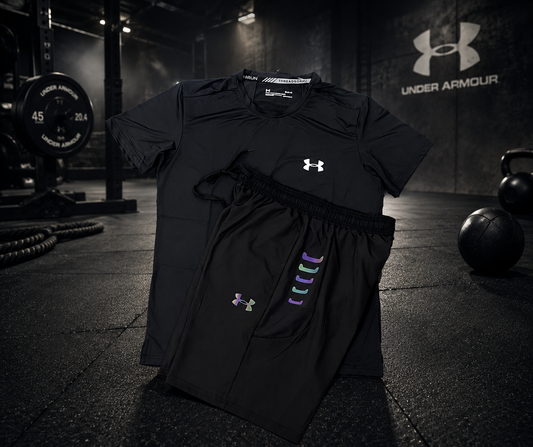 Ensemble running Under Armour homme noir HeatGear – léger et respirant