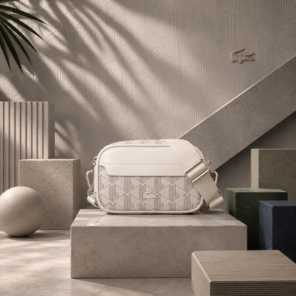 Sacoche Lacoste Homme The Blend – Sac Bandoulière Blanc