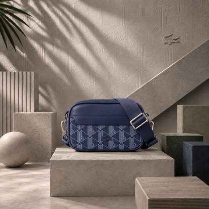 Sacoche Lacoste Homme The Blend – Sac Bandoulière Bleu