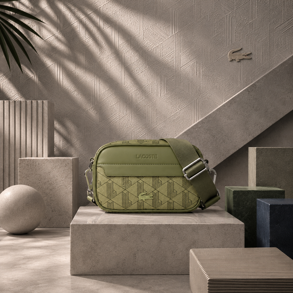 Sacoche Lacoste Homme The Blend – Sac Bandoulière Vert