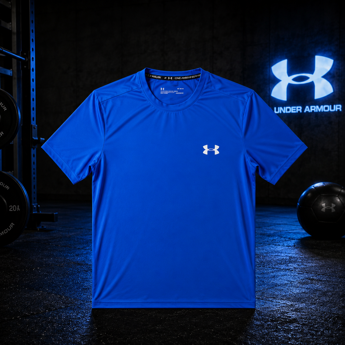 T-Shirt running Under Armour homme bleu HeatGear – léger et respirant