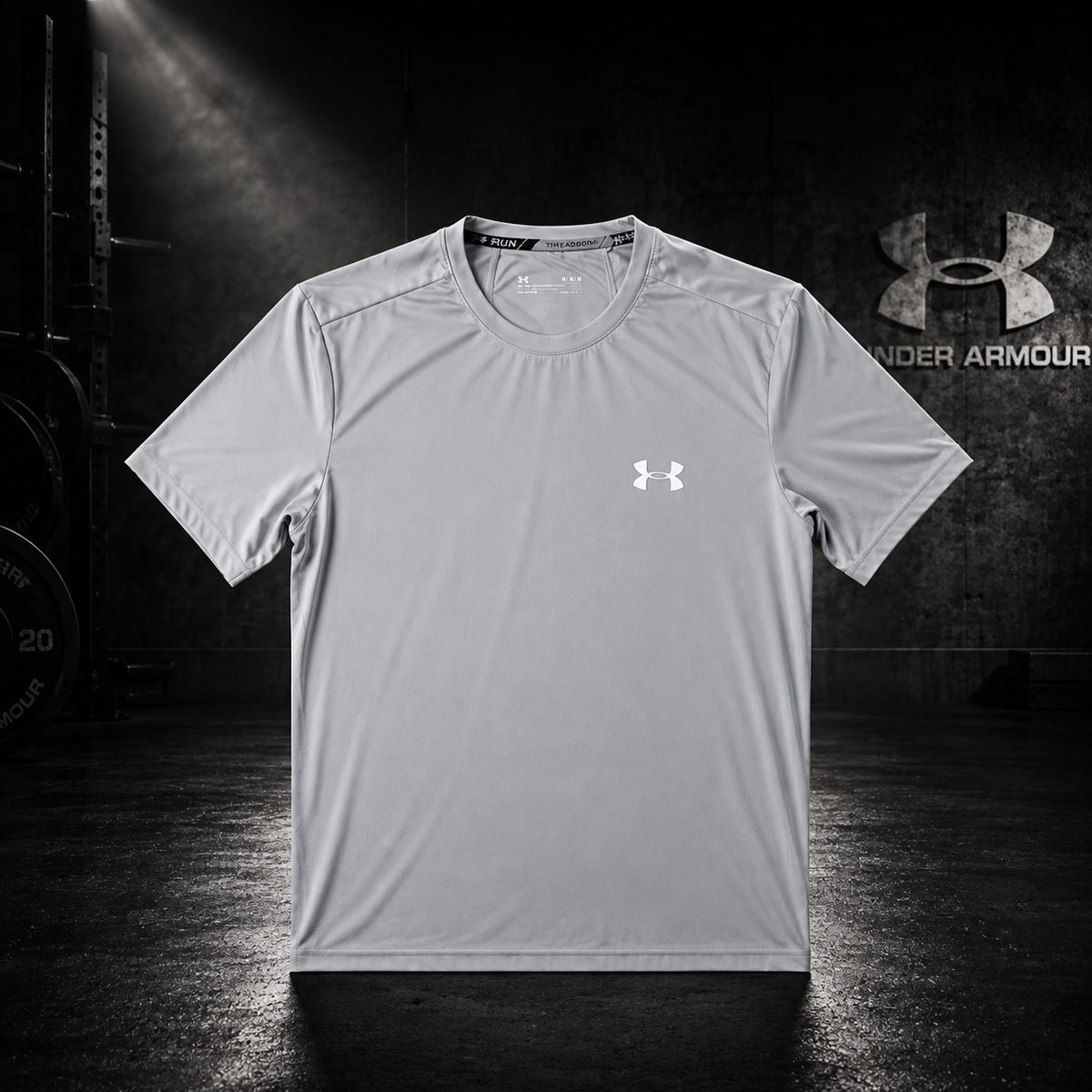 T-Shirt running Under Armour homme gris HeatGear – léger et respirant