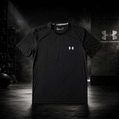 T-Shirt running Under Armour homme noir HeatGear – léger et respirant